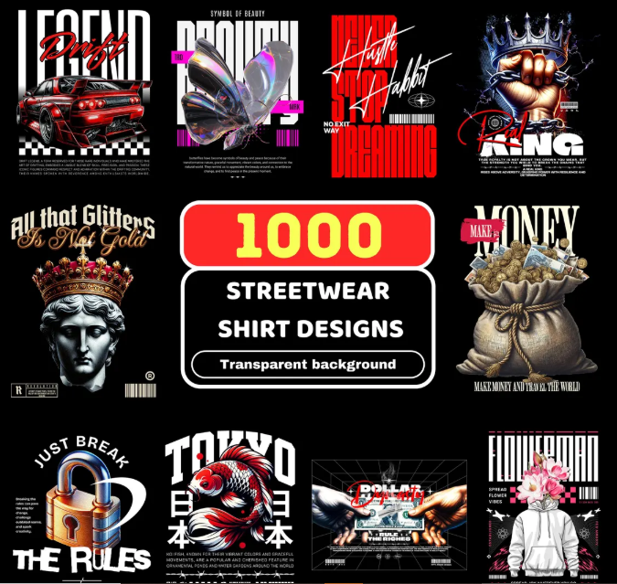 Streetwear Shirt Design Pack